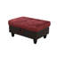 Ensemble de canapé modulaire de salon, ensemble de canapé modulaire de 103 pouces avec repose-pieds de rangement, canapé modulaire en forme de L pour le salon / appartement / salon / bureau (rouge, méridienne droite)-974899625