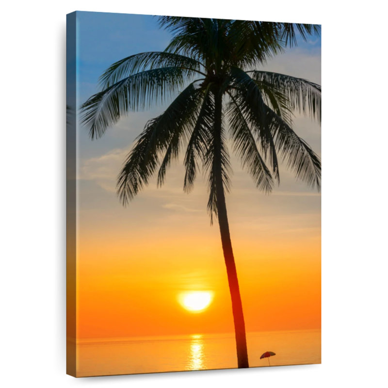 Thailande, coucher de soleil, H 39 po x l 26 po