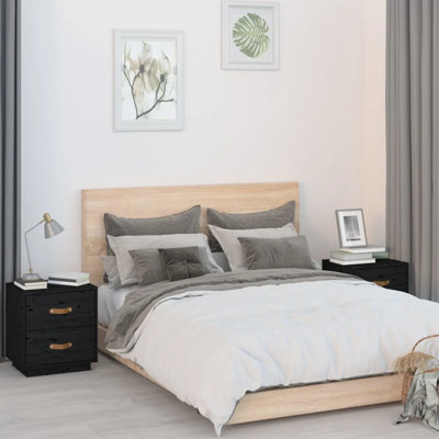 40cm W Solid Wood Bedside Table