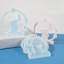 Lapins circulaires embrassant des bougeoirs papillons en silicone