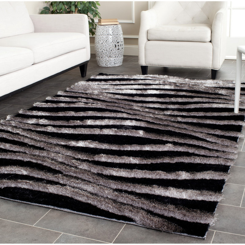 Andu Shag Hand Tufted Performance Abstract Rug, Rectangle 8' x 10'