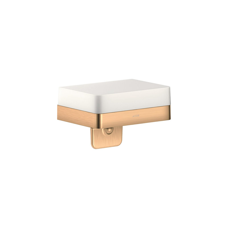 AXOR Universal Softsquare Soap Dispenser With Shelf, Bronze