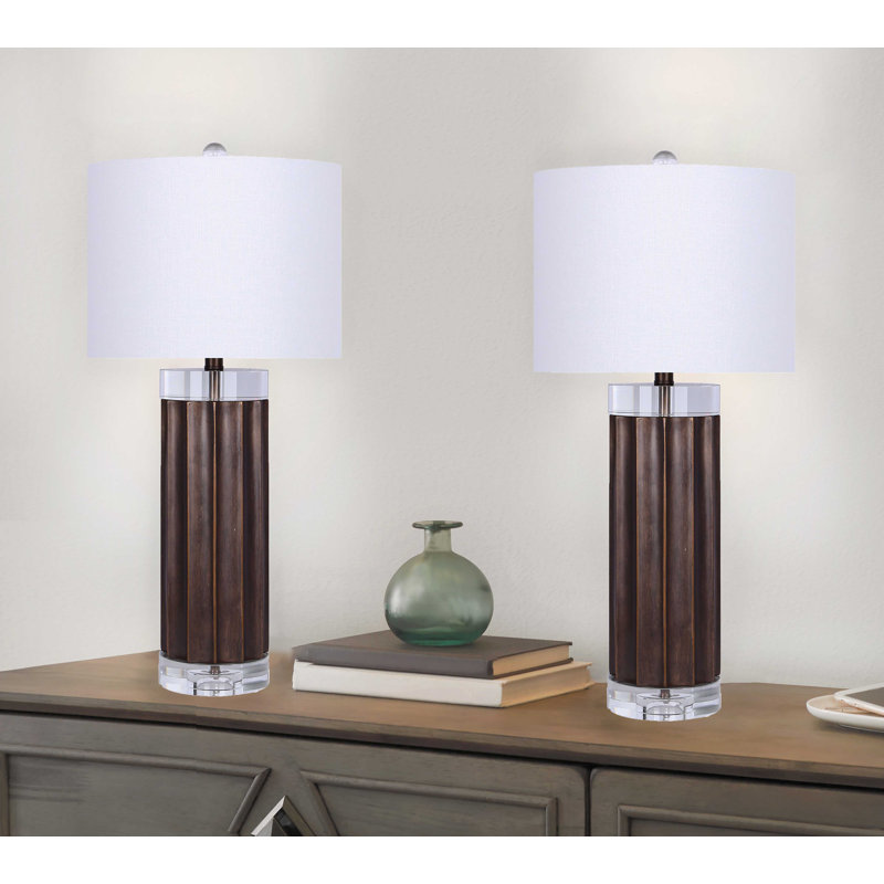 Ensemble de lampes de table 29 po, Lustre brun