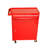 Red 5 Tool Box With Lockable Wheels, Sliding Drawers & Adjustable Shelf For Garage Workshop Metal-1197079520