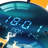 26.4"LED Silent Wall Clock Multi-Function Display Voice-Activated Wall Clock
