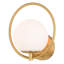 Applique murale 1 lumière moderne en verre blanc moyen Chabon-708460326