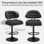 Bar Stool Set Of 2, Modern Bar Stools, Ergonomic Upholstered Stools With Back & Footrest, Adjustable Swivel Counter Stools For Kitchen Island-1786466981
