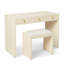 Shagreen Vanity Table and Stool Set