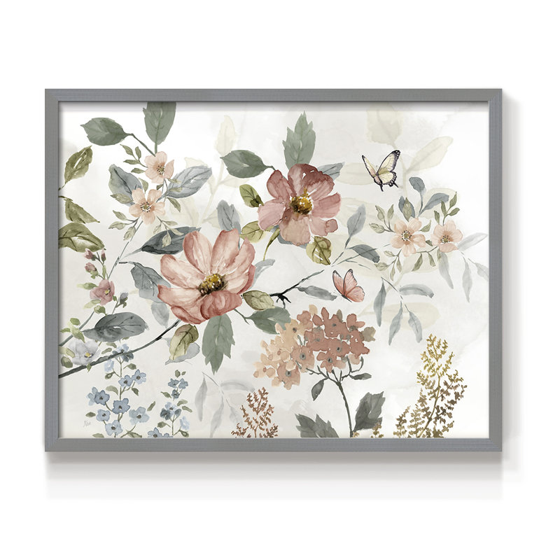 Summer Promise -Framed Print - Restickable, Gray, 16" H x 20" W