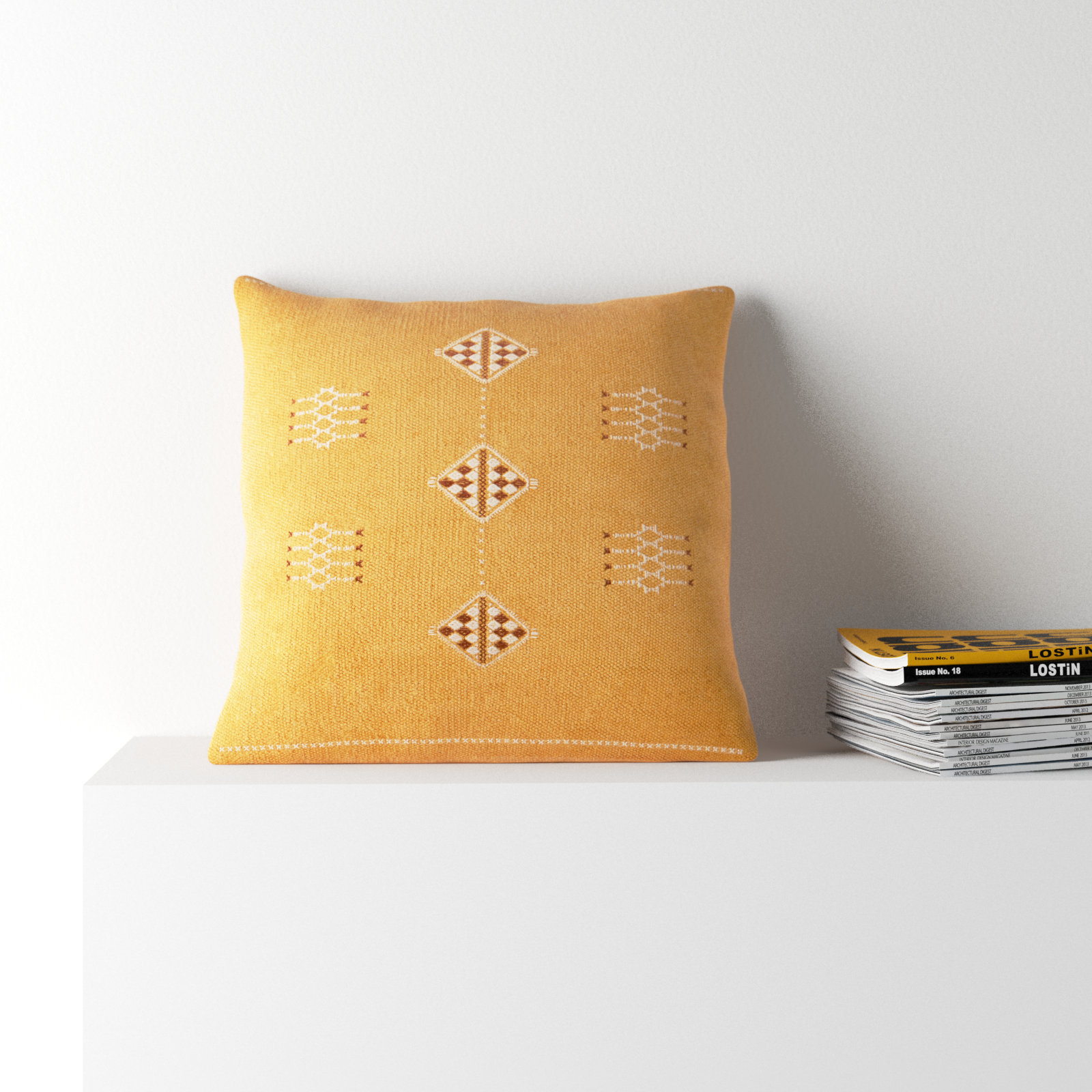 Váci 22" x 22" Handmade Pillow Cover, Down