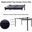 Auvent de remplacement pour pergola rétractable pour l'extérieur - gris