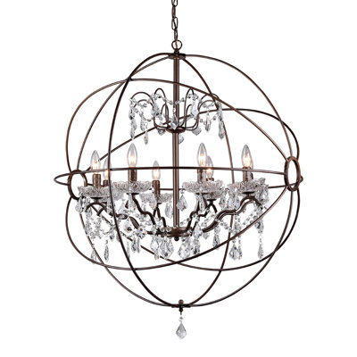 Itzayanna 8 - Light LED Globe Chandelier