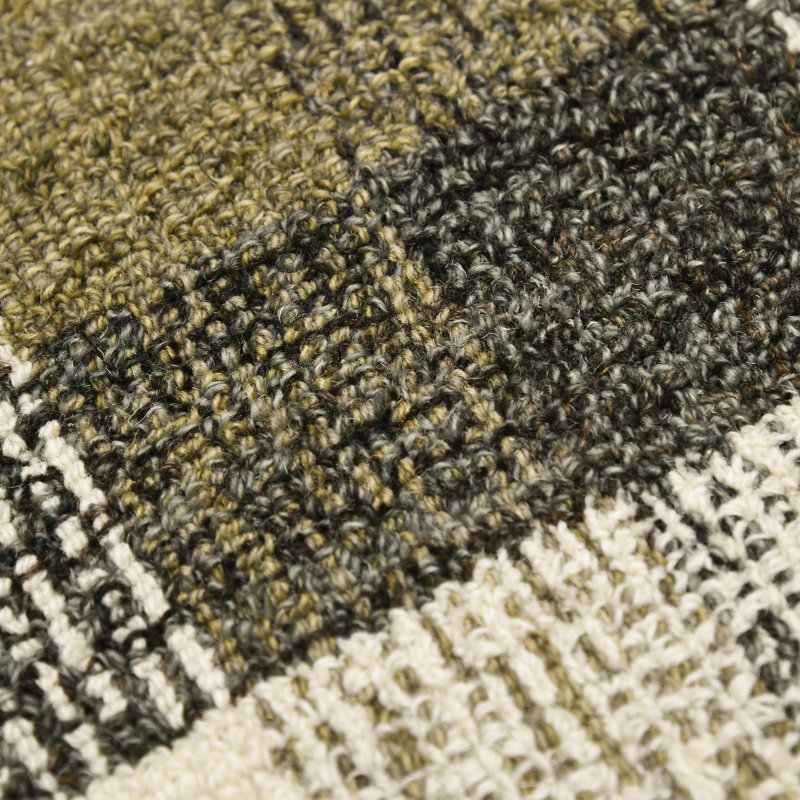 Ashleigh Hand Tufted Wool Plaid Indoor Rug, Rectangle 9' x 13"