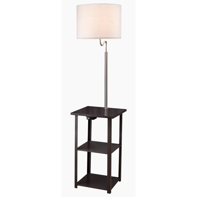 Squier End Table and Built-In Outlets