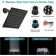 Shower Head, 8‘’ High Pressure Rainfall/Handheld Shower Combo With 11'' Extension Arm, 9 Settings, Anti-Leak Shower Head With Holder, Height/Angle Adjustable, Chrome, Matte Black