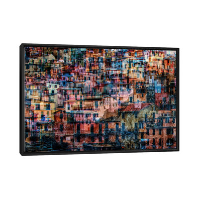Manarola 1 by Massimo Della Latta - Floater Frame Print on Canvas