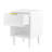 22.83'' H Modern White Nightstand With One Drawer And Open Shelf, Gold - Accented Handle, Ideal For Bedroom Decor