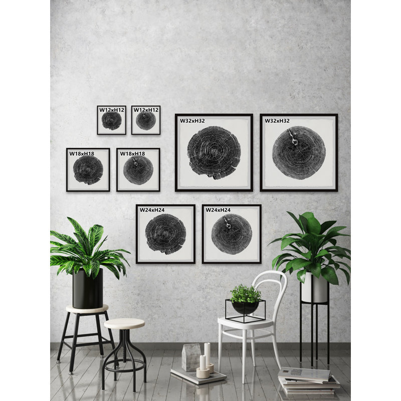 Diptyque carbonisé, H 48 po x l 96 po