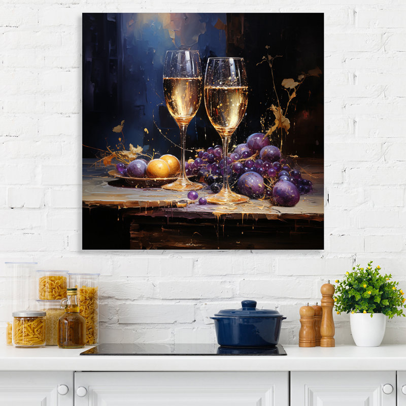 Champagne Champagne, célébration de Noël II - grand vin, décoration murale champagne, H 30 po x l 30 po x P 1 po
