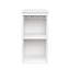 Armoire blanche pour ranger le vin et les dossiers dans un grand salon - Finition des livres