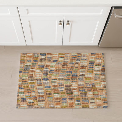 Machine Washable Indoor/Outdoor Kesler ACN2377 Stripes Rug