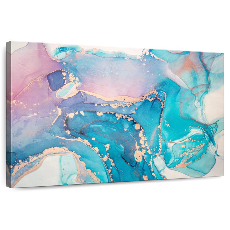 Taches pastel dorées Avery, H 32 po x l 48 po