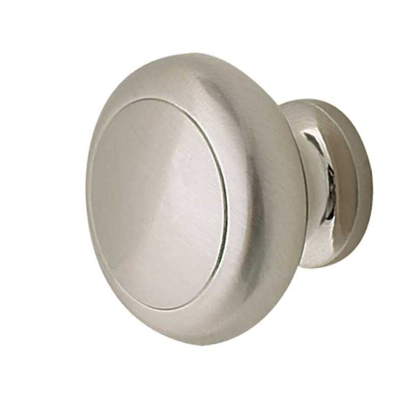Stefani 32mm Diameter Mushroom Knob, Brushed Nickel