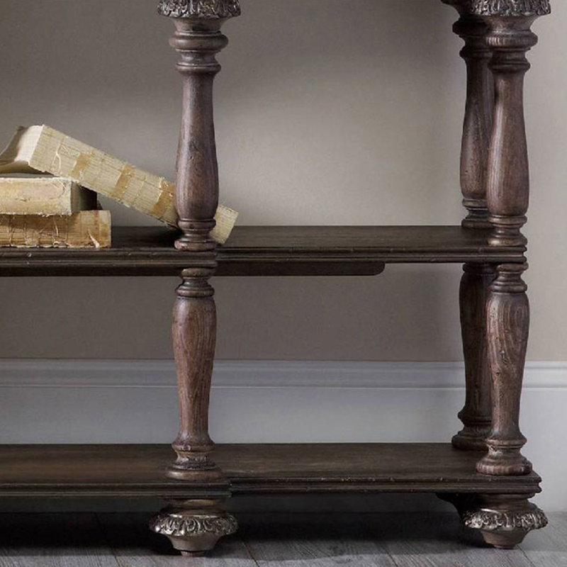 American-style solid wood console table