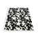Contemporary Rectangle Black/White Washable Area Rug