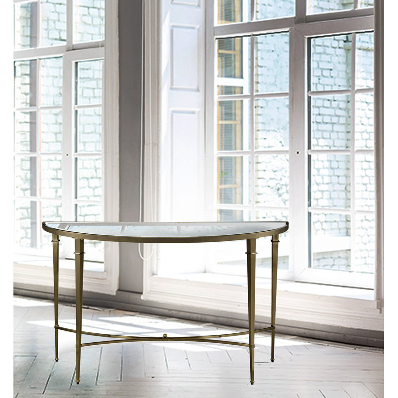 Waverly 122cm Glass Top Console Table