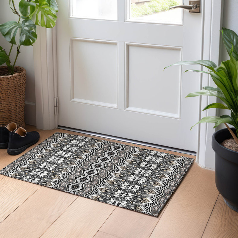 Tapis intérieur / extérieur Maliana, Rectangle 1 pi 8 po x 2 pi 6 po