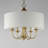 Eronim 5 - Light Steel Dimmable Drum Chandelier