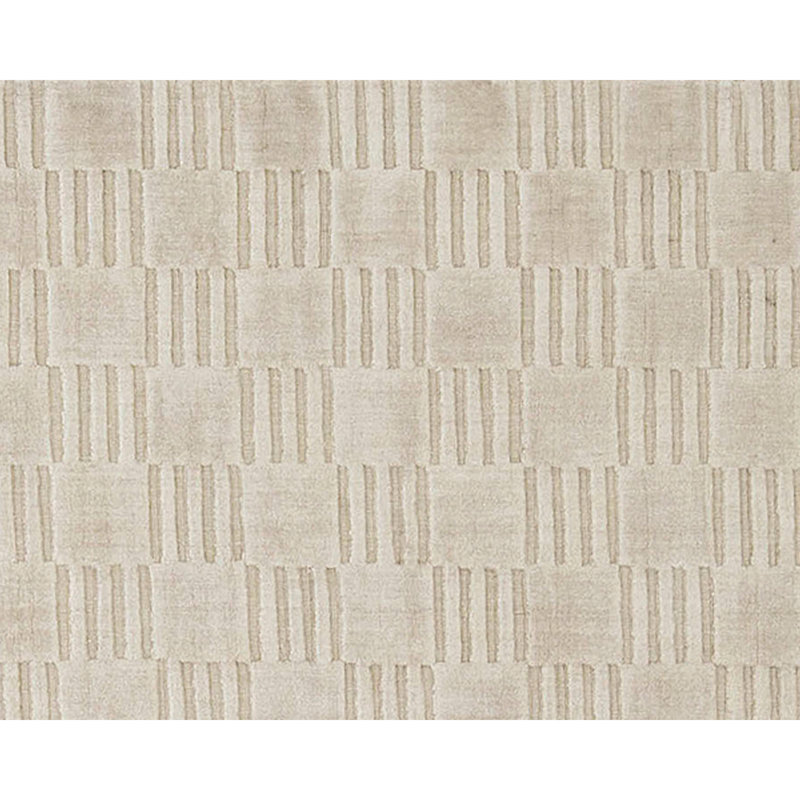 Hand Woven Linen Geometric Area Rug