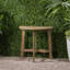 Table bistro polyvalente pliante en bois d'acacia pour les espaces extérieurs