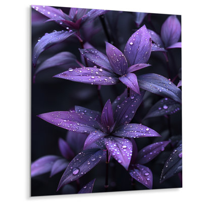 «Mauve noir parfumé», impression d'art mural en bambou