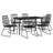 Catarcio Patio Dining Set with Rectangular Table-1559600921-1559600925