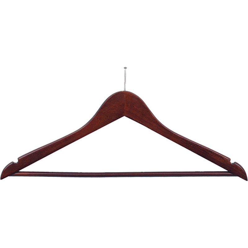 Support en bois anti-vol flat, Noyer et barre transversale, 100
