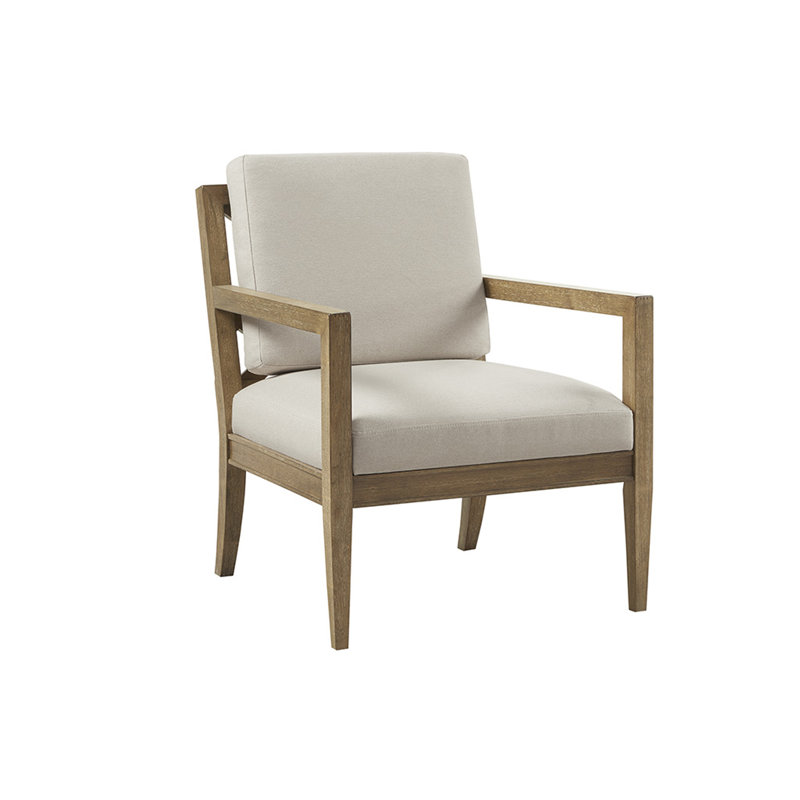 Upholstered accent armchair