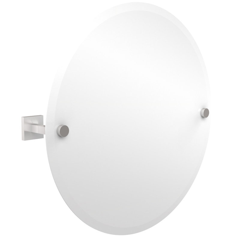 Miroir décoratif Haranu, Chrome satiné