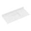 Plan de toilette simple en pierre reconstituée de 48 pouces avec lavabo (plan de toilette seulement)