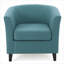 Fauteuil club rembourré en tissu par, Siège d'appoint compact et polyvalent pour espaces résidentiels-1672819345