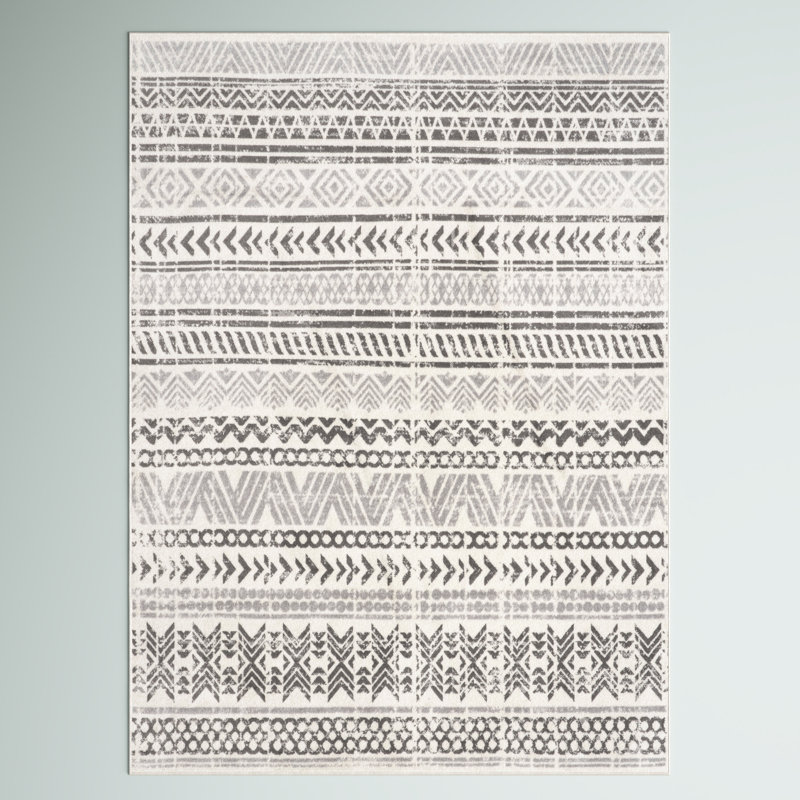 Tapis gris clair Hayley, Rectangle de 5 pi x 8 pi