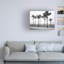Art mural sur toile tendue - Preston «Florida BW Beach Palms», art mural pour salon, chambre à coucher ou bureau - 35 x 47-714539526