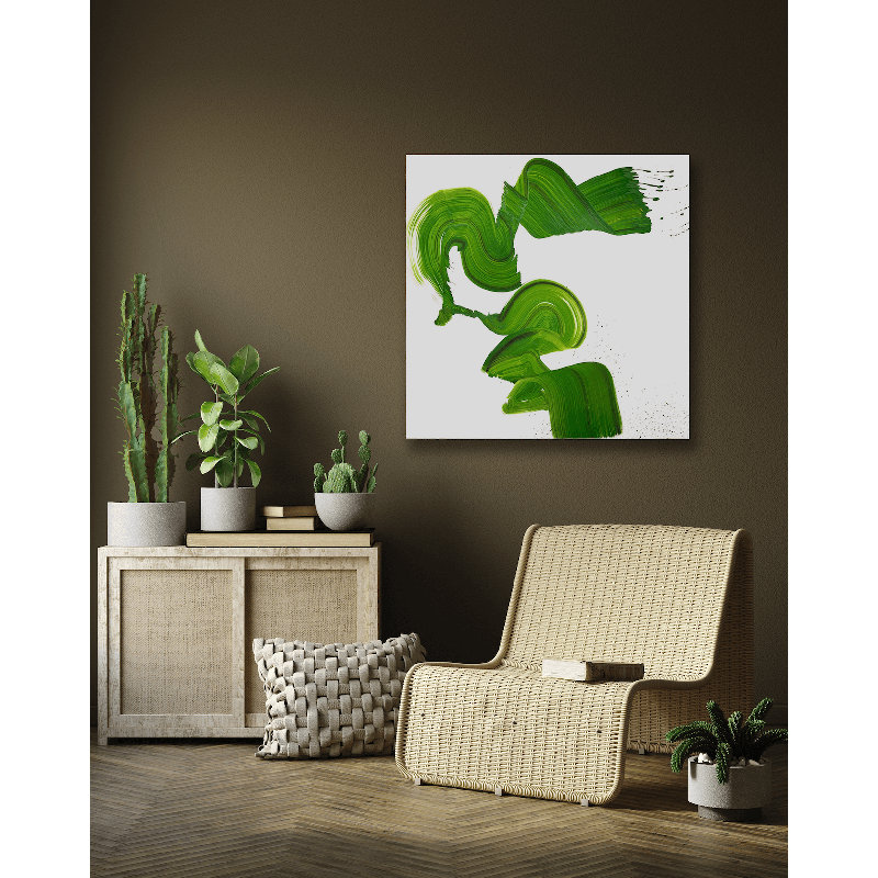 Green Machine Print by John Beard, 20" H x 20" W x 1" D, Unframed