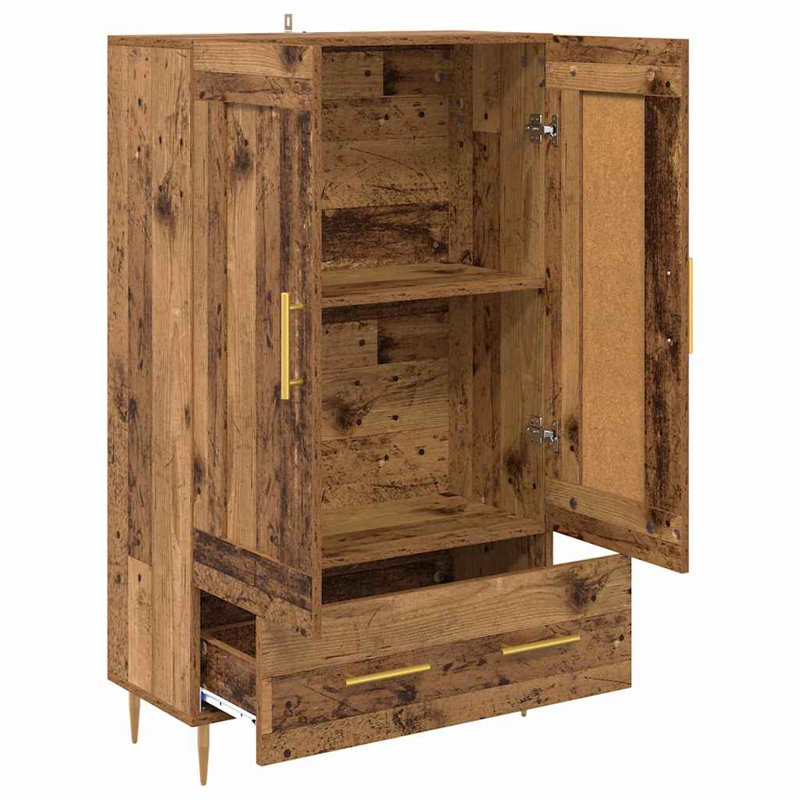 Highboard Accent Chest, Old Wood