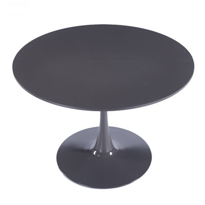 Pedestal Dining Table (Gray)