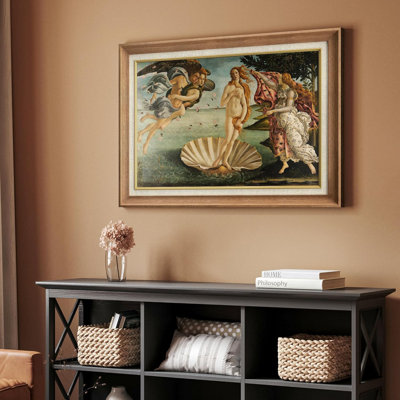 Famous Artwork " Birth of Venus by Botticelli Giclee Framed Canvas " Graphic Art Print