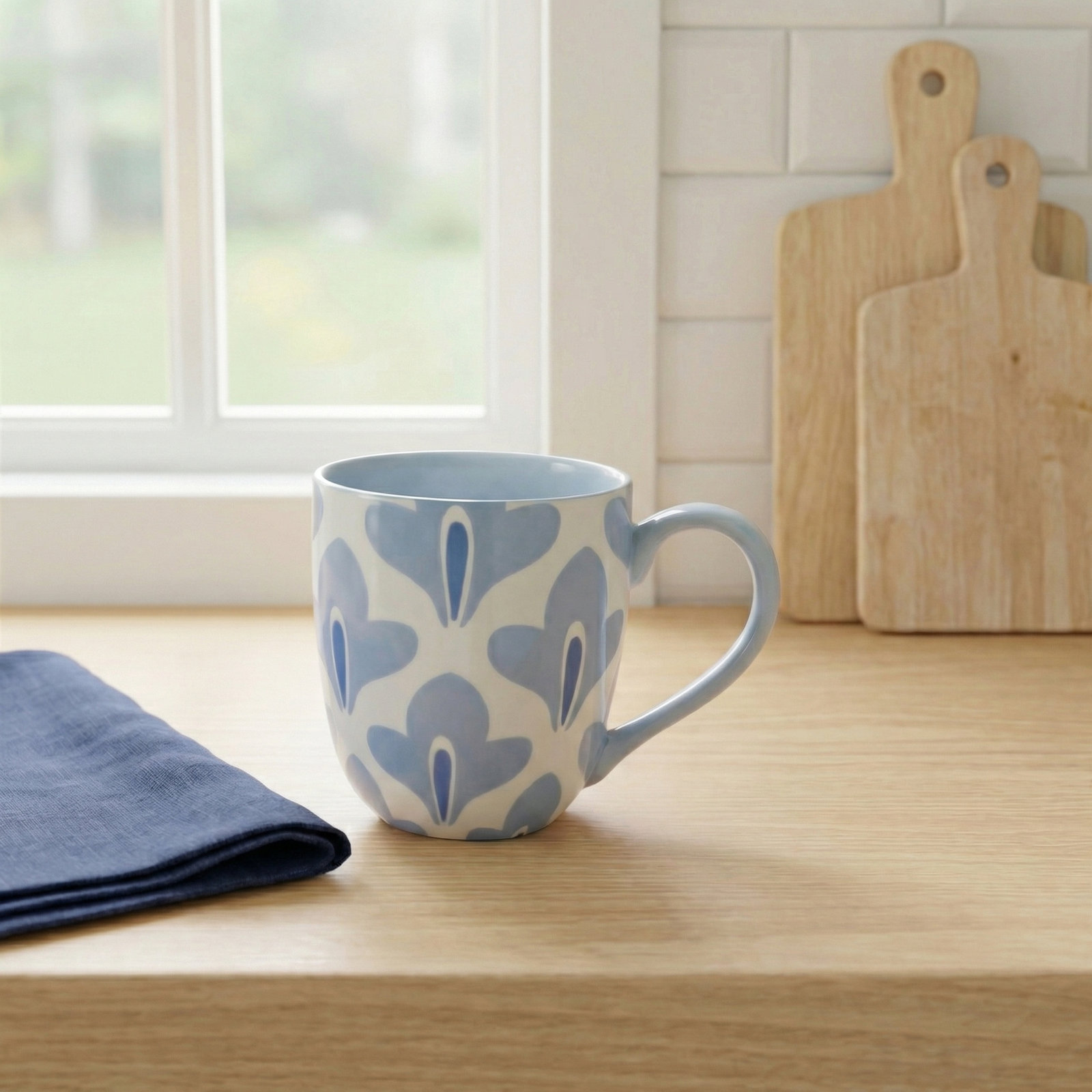 Iris Stoneware Coffee Mug