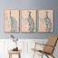 Paon en or I - ensemble de 3 reproductions sur toile-97710298-97710300