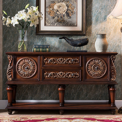 Console de style européen de luxe rétro
